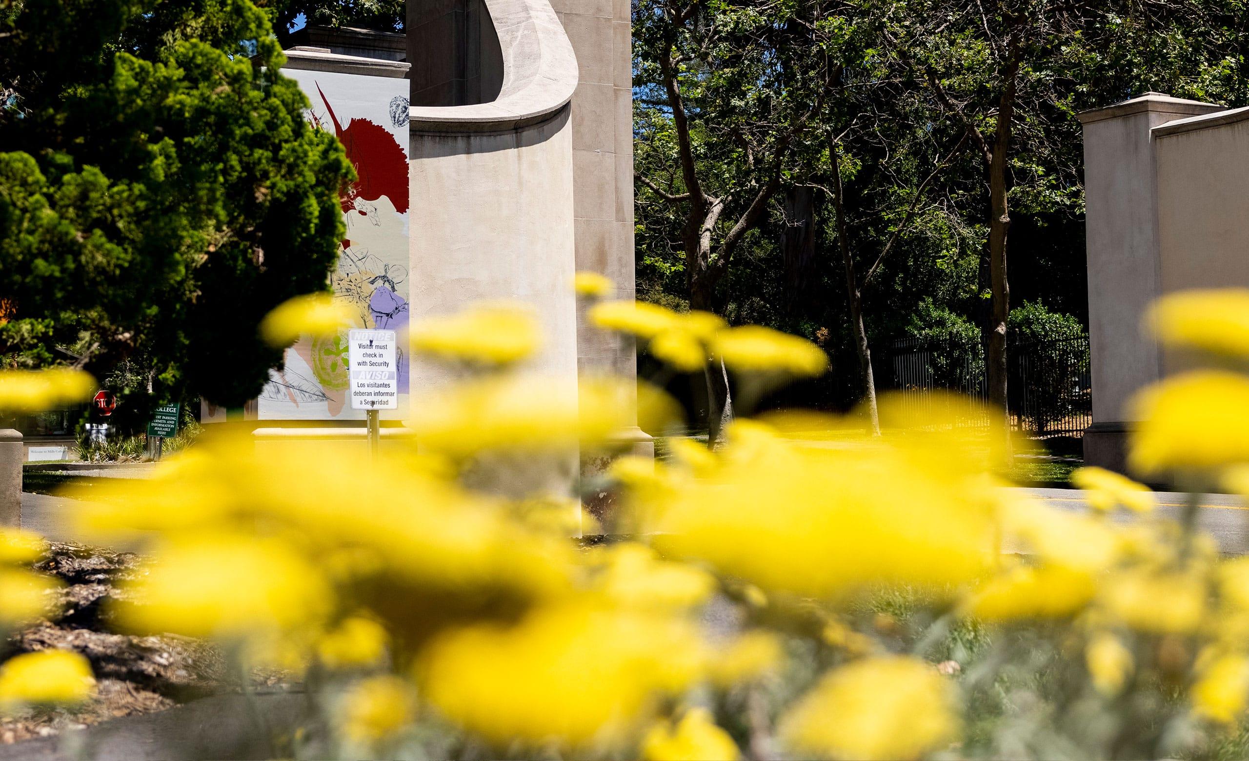 Front gate of Oakland campus